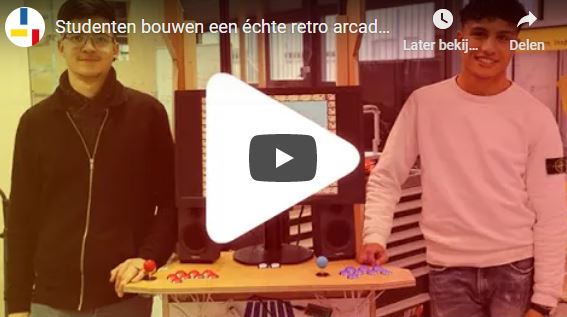 Studenten bouwen een échte retro arcadekast met RetroPi! 🎮